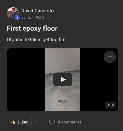 949 Academy member first epoxy floor